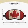 Retro Canada Flag Sleep Mask for Side Sleeper - Total Blackout Sleeping Mask, Super Lightweight Soft Eye Mask for Sleeping, Zero Pressure Eye Cover Night Blindfold for Men Women view 4