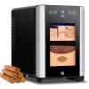 aKpJhgD 8l Electric Cigar Humidor,Small Home Cigar Cabinet,Cedar Wood Shelf,Intelligent Temperature Control/Humidification/LED Light,Capacity 100PCS USBCharge view 1
