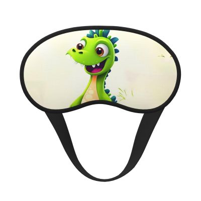 Cute Dinosaur Sleep Mask for Side Sleeper - Total Blackout Sleeping Mask, Super Lightweight Soft Eye Mask for Sleeping, Zero Pressure Eye Cover Night Blindfold for Men Women