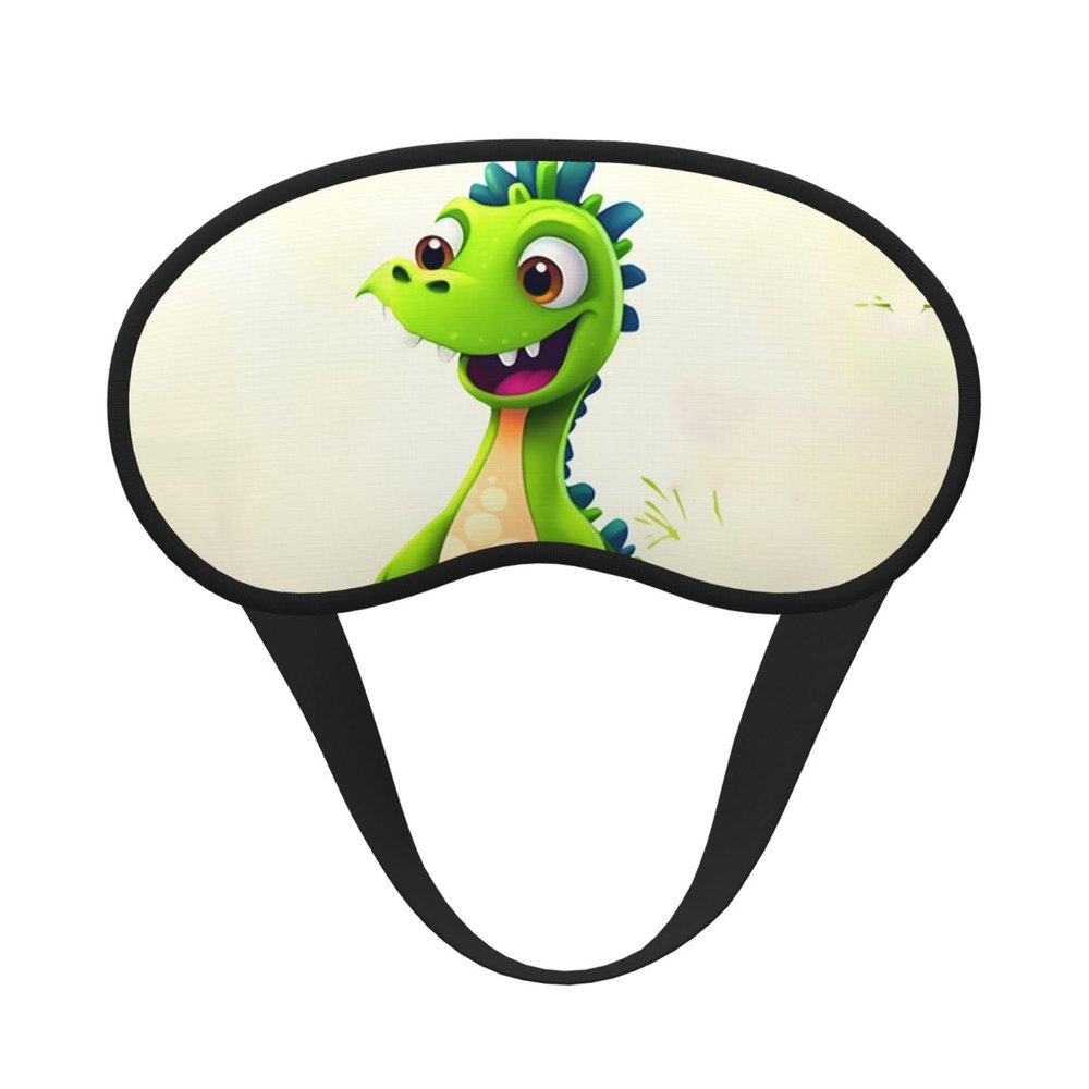 Cute Dinosaur Sleep Mask for Side Sleeper - Total Blackout Sleeping Mask, Super Lightweight Soft Eye Mask for Sleeping, Zero Pressure Eye Cover Night Blindfold for Men Women