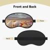 Seashells on The Sandy Beach Sleep Mask for Side Sleeper - Total Blackout Sleeping Mask, Super Lightweight Soft Eye Mask for Sleeping, Zero Pressure Eye Cover Night Blindfold for Men Women view 2