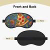 Pizza Sleep Mask for Side Sleeper - Total Blackout Sleeping Mask, Super Lightweight Soft Eye Mask for Sleeping, Zero Pressure Eye Cover Night Blindfold for Men Women view 2