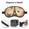 Eiffel Tower Flowers and Butterflies Sleep Mask for Side Sleeper - Total Blackout Sleeping Mask, Super Lightweight Soft Eye Mask for Sleeping, Zero Pressure Eye Cover Night Blindfold for Men Women view 3