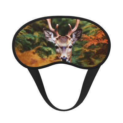 Deer Among Thick Leaves Sleep Mask for Side Sleeper - Total Blackout Sleeping Mask, Super Lightweight Soft Eye Mask for Sleeping, Zero Pressure Eye Cover Night Blindfold for Men Women