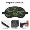 Green Military Camo Sleep Mask for Side Sleeper - Total Blackout Sleeping Mask, Super Lightweight Soft Eye Mask for Sleeping, Zero Pressure Eye Cover Night Blindfold for Men Women view 3