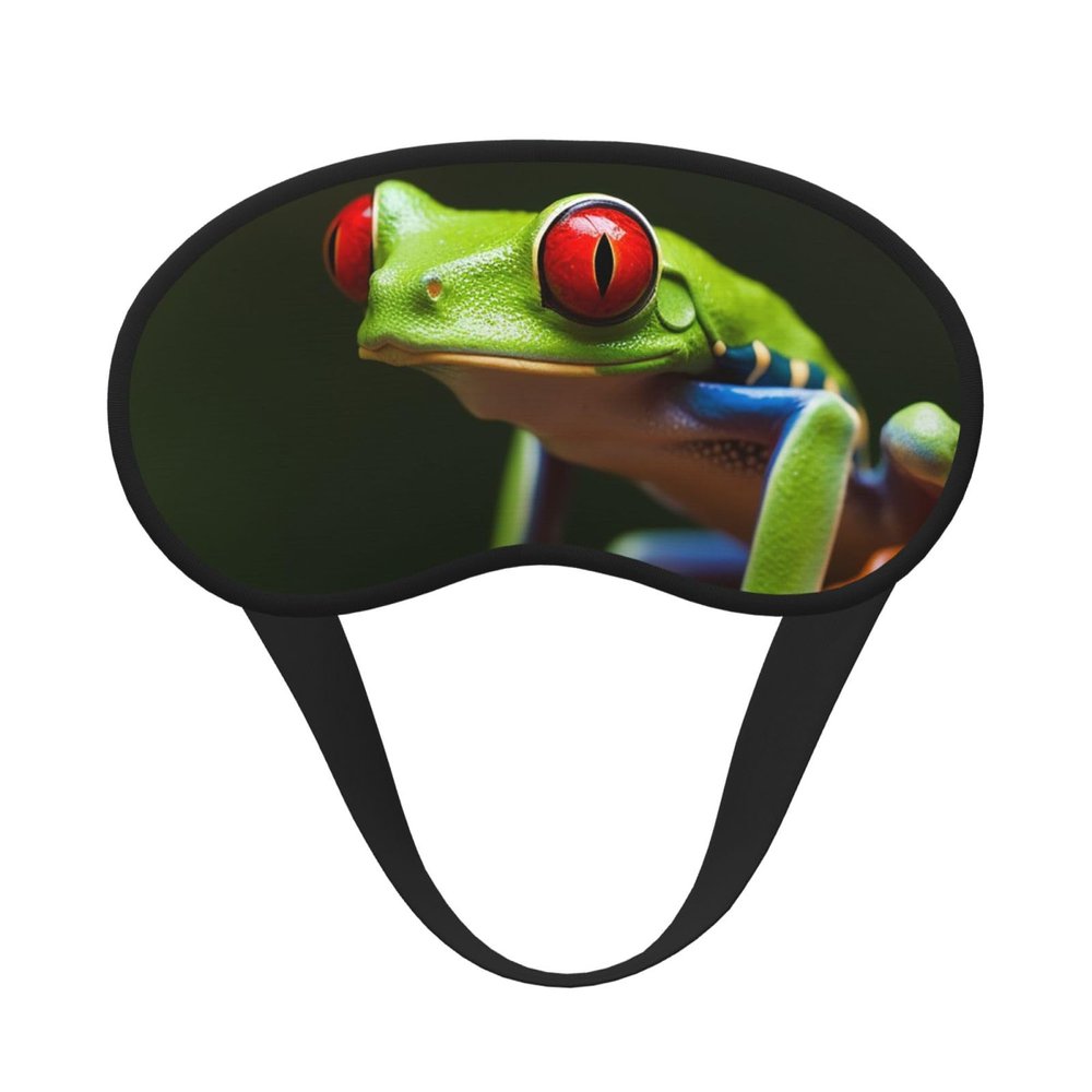 Red Eyes Tree Frogs Sleep Mask for Side Sleeper - Total Blackout Sleeping Mask, Super Lightweight Soft Eye Mask for Sleeping, Zero Pressure Eye Cover Night Blindfold for Men Women