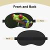 Red Eyes Tree Frogs Sleep Mask for Side Sleeper - Total Blackout Sleeping Mask, Super Lightweight Soft Eye Mask for Sleeping, Zero Pressure Eye Cover Night Blindfold for Men Women view 2