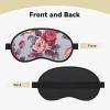 Red Roses Floral Sleep Mask for Side Sleeper - Total Blackout Sleeping Mask, Super Lightweight Soft Eye Mask for Sleeping, Zero Pressure Eye Cover Night Blindfold for Men Women view 2