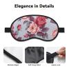 Red Roses Floral Sleep Mask for Side Sleeper - Total Blackout Sleeping Mask, Super Lightweight Soft Eye Mask for Sleeping, Zero Pressure Eye Cover Night Blindfold for Men Women view 3