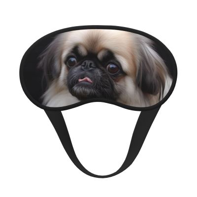 Pekingese Dog Sleep Mask for Side Sleeper - Total Blackout Sleeping Mask, Super Lightweight Soft Eye Mask for Sleeping, Zero Pressure Eye Cover Night Blindfold for Men Women