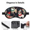 Merry Christmas Dog Sleep Mask for Side Sleeper - Total Blackout Sleeping Mask, Super Lightweight Soft Eye Mask for Sleeping, Zero Pressure Eye Cover Night Blindfold for Men Women view 3