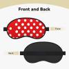 Red and White Polka Dots Sleep Mask for Side Sleeper - Total Blackout Sleeping Mask, Super Lightweight Soft Eye Mask for Sleeping, Zero Pressure Eye Cover Night Blindfold for Men Women view 2