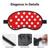 Red and White Polka Dots Sleep Mask for Side Sleeper - Total Blackout Sleeping Mask, Super Lightweight Soft Eye Mask for Sleeping, Zero Pressure Eye Cover Night Blindfold for Men Women view 3