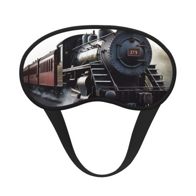 Steam Train Sleep Mask for Side Sleeper - Total Blackout Sleeping Mask, Super Lightweight Soft Eye Mask for Sleeping, Zero Pressure Eye Cover Night Blindfold for Men Women