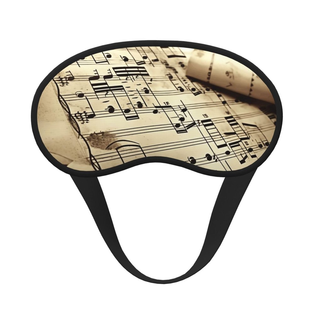 Sheet Music Sleep Mask for Side Sleeper - Total Blackout Sleeping Mask, Super Lightweight Soft Eye Mask for Sleeping, Zero Pressure Eye Cover Night Blindfold for Men Women