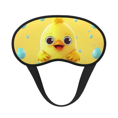 Yellow Chicken Sleep Mask for Side Sleeper - Total Blackout Sleeping Mask, Super Lightweight Soft Eye Mask for Sleeping, Zero Pressure Eye Cover Night Blindfold for Men Women