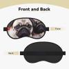 Puppys Pug Sleep Mask for Side Sleeper - Total Blackout Sleeping Mask, Super Lightweight Soft Eye Mask for Sleeping, Zero Pressure Eye Cover Night Blindfold for Men Women view 2