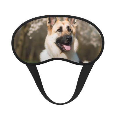 German Shepherd Dog Sleep Mask for Side Sleeper - Total Blackout Sleeping Mask, Super Lightweight Soft Eye Mask for Sleeping, Zero Pressure Eye Cover Night Blindfold for Men Women