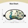 Peacock Pattern Sleep Mask for Side Sleeper - Total Blackout Sleeping Mask, Super Lightweight Soft Eye Mask for Sleeping, Zero Pressure Eye Cover Night Blindfold for Men Women view 4