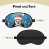 Christmas Penguin Sleep Mask for Side Sleeper - Total Blackout Sleeping Mask, Super Lightweight Soft Eye Mask for Sleeping, Zero Pressure Eye Cover Night Blindfold for Men Women view 2