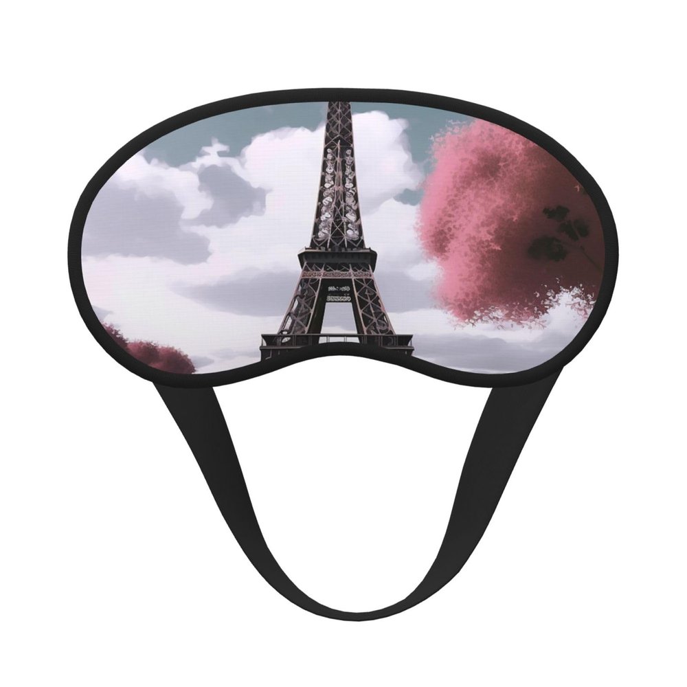 Eiffel Tower Sleep Mask for Side Sleeper - Total Blackout Sleeping Mask, Super Lightweight Soft Eye Mask for Sleeping, Zero Pressure Eye Cover Night Blindfold for Men Women