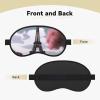 Eiffel Tower Sleep Mask for Side Sleeper - Total Blackout Sleeping Mask, Super Lightweight Soft Eye Mask for Sleeping, Zero Pressure Eye Cover Night Blindfold for Men Women view 2
