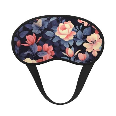 Vintage Floral Sleep Mask for Side Sleeper - Total Blackout Sleeping Mask, Super Lightweight Soft Eye Mask for Sleeping, Zero Pressure Eye Cover Night Blindfold for Men Women