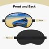 Blue Sky Yellow Beach Boat Sleep Mask for Side Sleeper - Total Blackout Sleeping Mask, Super Lightweight Soft Eye Mask for Sleeping, Zero Pressure Eye Cover Night Blindfold for Men Women view 2