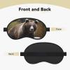 Brown Bear Sleep Mask for Side Sleeper - Total Blackout Sleeping Mask, Super Lightweight Soft Eye Mask for Sleeping, Zero Pressure Eye Cover Night Blindfold for Men Women view 2