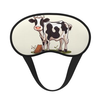 Dairy Cow Sleep Mask for Side Sleeper - Total Blackout Sleeping Mask, Super Lightweight Soft Eye Mask for Sleeping, Zero Pressure Eye Cover Night Blindfold for Men Women