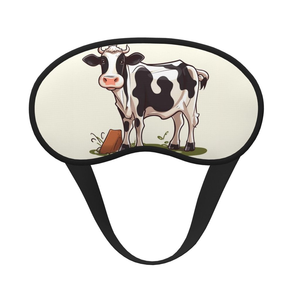 Dairy Cow Sleep Mask for Side Sleeper - Total Blackout Sleeping Mask, Super Lightweight Soft Eye Mask for Sleeping, Zero Pressure Eye Cover Night Blindfold for Men Women