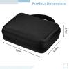 30-Compartment Insulin Storage Box, Compact Organizer With Mesh Pocket, Ideal For Refrigerators, Hard Shell Travel Case For Diabetic Vials, Waterproof, Sleek Black view 2