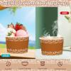 120 Pcs Mexican Cielito Lindo Ice Cream Cups 12 oz Disposable Platos De Barro Mexicanos Paper Dessert Snack Yogurt Bowl Cups for Mexico Fiesta Cinco De Mayo Baby Shower Wedding Bday Party Supplies view 3