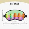 Ice Cream Rainbow Gradient Sleep Mask for Side Sleeper Soft Breathable Sleeping Eye Mask Blackout Silk Eye Sleep Shade Cover with Elastic Strap Night Blindfold for Women Men Travel Nap view 4