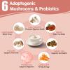 Mushroom Probiotic Coffee Creamer, 6 Adaptogenic Mushrooms (Lion's Mane, Cordyceps, Turkey Tail & Other) Mixed with Creamer for Focus, Energy, and Digestion Health Support, 30 Servings view 3