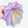 3D Printed Expanded Sensory Fidget Star - Fractal Hexagon with Handles, Honeycomb Whirling Spiral for Stress Relief & Focus (3.42in / 4.6in / 6.81in; 14/20/26 Rings) (C8, L) view 4