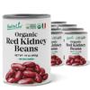 Food to Live Organic Italian Red Kidney Beans, 14 oz (Pack of 8) Unsalted, Non-GMO, Vegan. Ready to Eat. Perfect for Salads, Soups, Pasta e Fagioli. Wholesale view 1