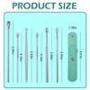 Earwax Cleaner Tool Set, 2025 New Ear Wax Removal Tool Earwax Cleaning Kit, Portable Ear Pick Earwax Removal Tool Ear Cleaning Kit with Storage Box (Black Leather Bag) view 2