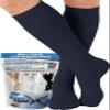 ABSOLUTE SUPPORT Made in USA Travel Compression Socks Men 20-30 mmHg - Flight & Circulation Support, Varicose Veins, Swelling & Recovery, Navy, Medium view 1