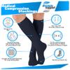 ABSOLUTE SUPPORT Made in USA Travel Compression Socks Men 20-30 mmHg - Flight & Circulation Support, Varicose Veins, Swelling & Recovery, Navy, Medium view 3
