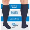 ABSOLUTE SUPPORT Made in USA Travel Compression Socks Men 20-30 mmHg - Flight & Circulation Support, Varicose Veins, Swelling & Recovery, Navy, Medium view 4
