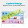 Weekly Pill Organizer - 21 Day Pill Planners for Pills Vitamins & Medication, 3 Times-a-Day Medication Reminder Boxes, Easy to Read & Travel Friendly (Case of 40pcs) view 3