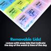 Weekly Pill Organizer - 21 Day Pill Planners for Pills Vitamins & Medication, 3 Times-a-Day Medication Reminder Boxes, Easy to Read & Travel Friendly (Case of 40pcs) view 4