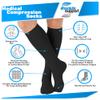 ABSOLUTE SUPPORT Made in USA Travel Compression Socks Men 20-30 mmHg - Flight & Circulation Support, Varicose Veins, Swelling & Recovery, Black, X-Large view 3
