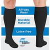 ABSOLUTE SUPPORT Made in USA Travel Compression Socks Men 20-30 mmHg - Flight & Circulation Support, Varicose Veins, Swelling & Recovery, Black, X-Large view 4