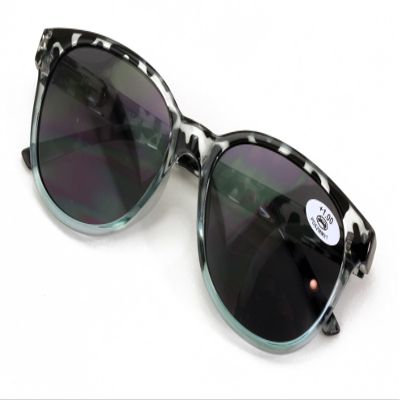 V.W.E. Womens Bifocal 2-Tone Tortoise Reading Sunglasses UV400 Tinted Lenses, Oval Cat-Eye Outdoor Fashion Readers (Blue, 2.75, x)