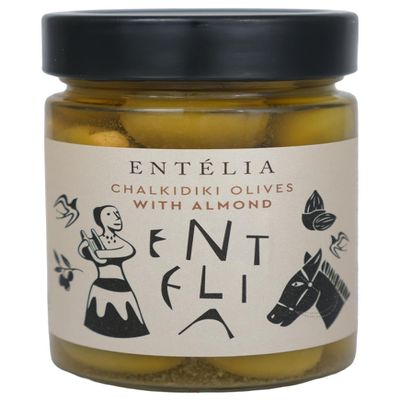 Entelia Chalkidiki Olives with Almonds