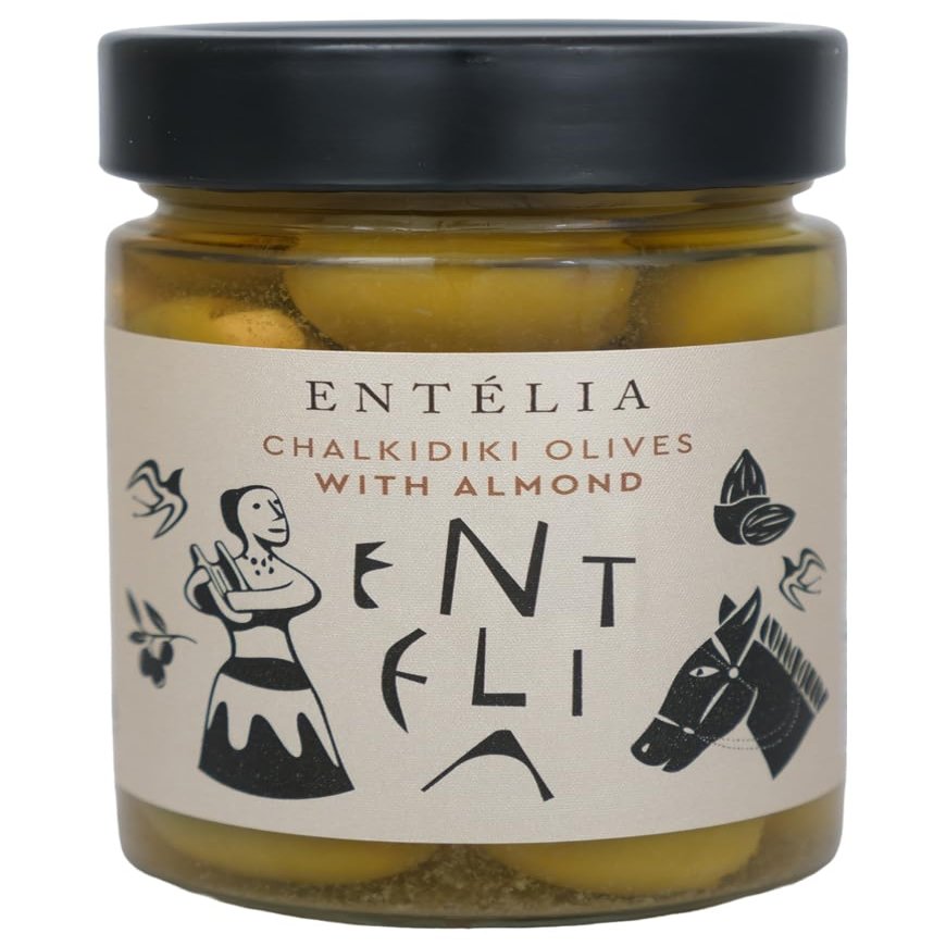 Entelia Chalkidiki Olives with Almonds