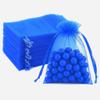 100 Pcs Organza Bags Sheer Drawstring Gift Bags for Jewelry, Wedding Favors, Party Supplies, Candy, Perfume, Cosmetics, Business Events (Royal Blue, 2.5x4 Inch) view 1