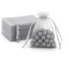100 Pcs Organza Bags Sheer Drawstring Gift Bags for Jewelry, Wedding Favors, Party Supplies, Candy, Perfume, Cosmetics, Business Events (Pink, 2x3 Inch) view 1